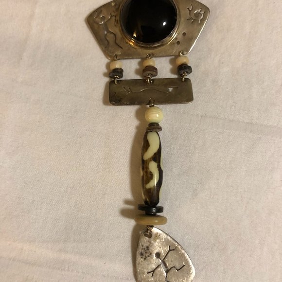 Southwestern Silver Brooch. *Handcrafted. Vintage - Picture 3 of 7